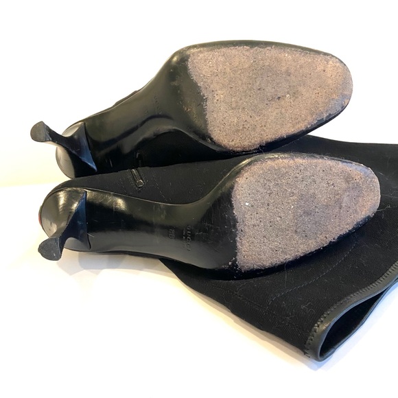 Gucci Web D Ring Black Tall Boots - Stretch - Picture 13 of 16